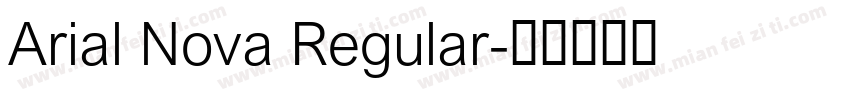 Arial Nova Regular字体转换